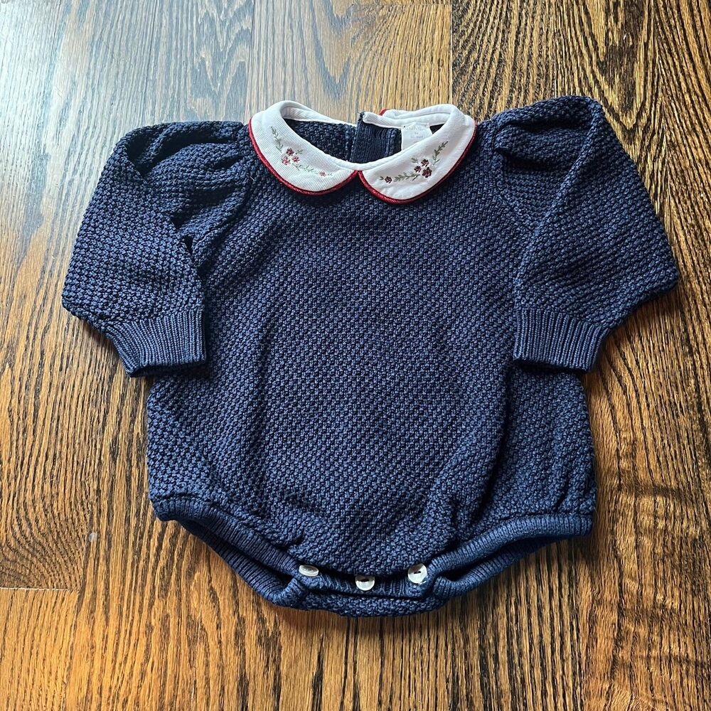 Analogie Knit Peter Pan Romper (24M)